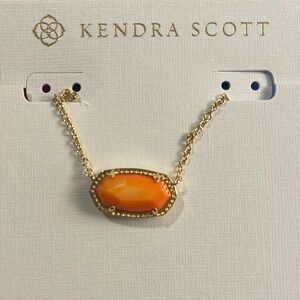 NWT Kendra Scott ELISA gold necklace